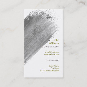 Carte De Visite Aquarelle Peintures naturelles modernes Brosses