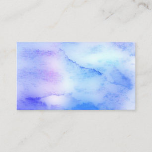 carte de visite aquarelle personnalisé double face