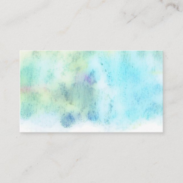 carte de visite aquarelle personnalisé double face (Devant)
