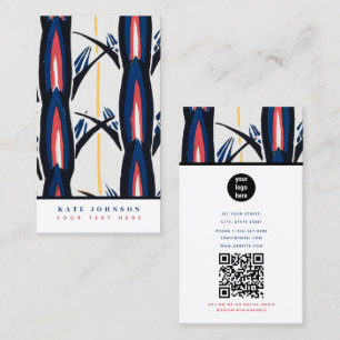 Carte De Visite Aquarelle professionnelle Abstraite rétro Vintage