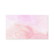 Carte de visite aquarelle rose