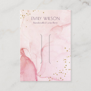 Carte De Visite Aquarelle rose violet texture Clip à cheveux