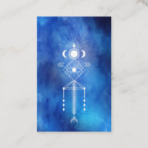 Carte De Visite *~* Aquarelle sacrée Shaman Aztec Primal