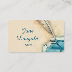 Carte De Visite Aquarelle Stylo en plume artistique Stylo classiqu
