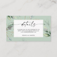 Aquarelle Verdure avec Sage et Gold Détails Bus