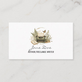 Carte de visite aquarelle vintage d'auteur