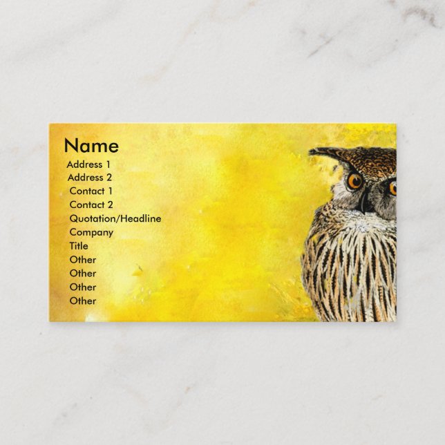 Carte De Visite Aquarelles professionnelles de la conception | (Devant)