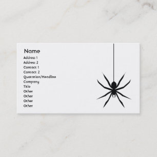 Carte De Visite Araignée - affaires