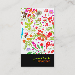 Carte De Visite Arborescence rétro PixDezines