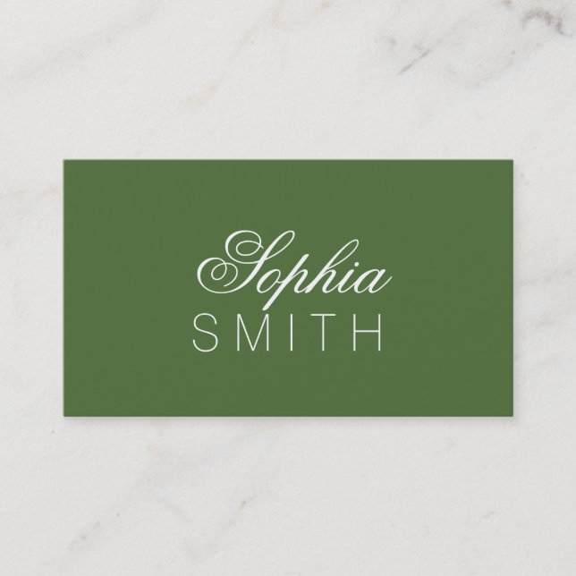 Carte De Visite Arborescence supérieure - Entrez votre nom (Devant)