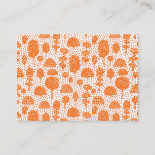 Carte De Visite ‎ Arboretum 230715 - Orange sur blanc