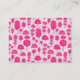 Carte De Visite Arboretum 230715 - Rouge néon sur blanc