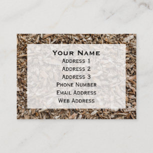 Carte De Visite Arboriste Wood Chips Background