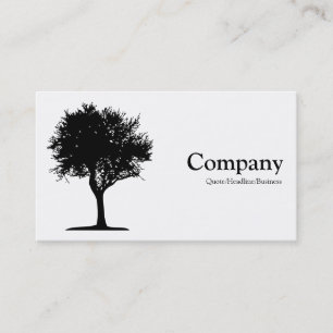 Carte De Visite Arbre 06 - Blanc
