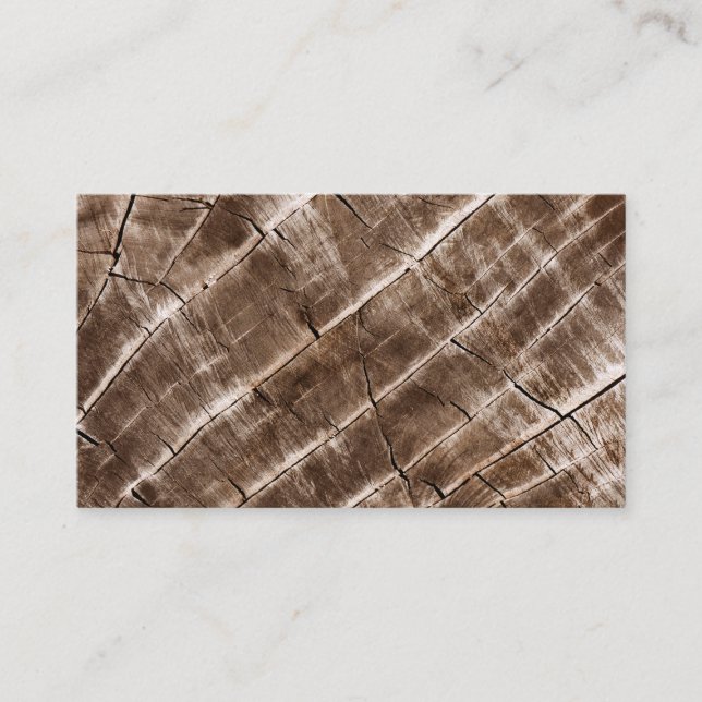 Carte De Visite Arbre anneau de bois texture du grain (Devant)