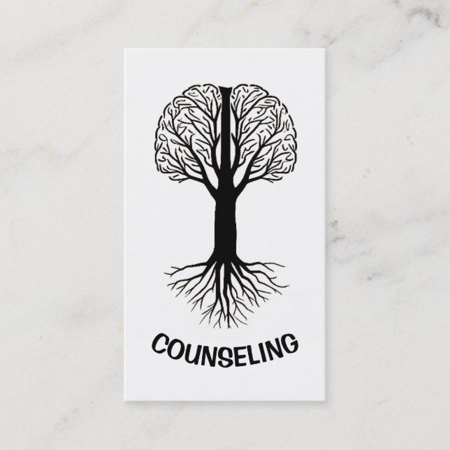 Carte De Visite Arbre Cerveau Aux Racines (Devant)