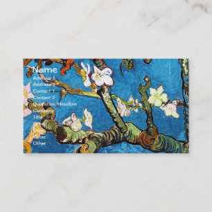 Carte De Visite Arbre d'amande fleurissant Van Gogh Art