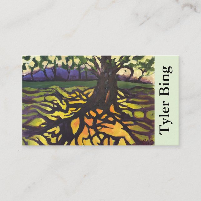 Carte De Visite Arbre d'art abstrait distinctif 'de Life (Devant)