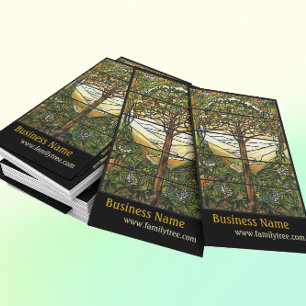 Carte De Visite Arbre de la vie/de fenêtre en verre teinté de