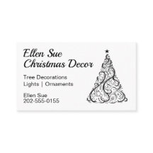 Arbre de Noël minimal noir et blanc