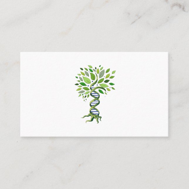 Carte De Visite Arbre de vie génétique de l'ADN Environnement de b (Devant)