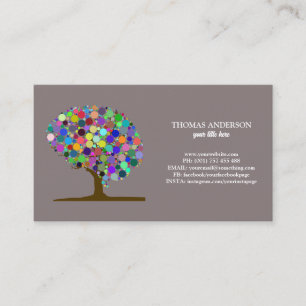 Carte De Visite Arbre de vie moderne Wellness Life Coach