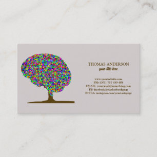 Carte De Visite Arbre de vie moderne Wellness Life Coach