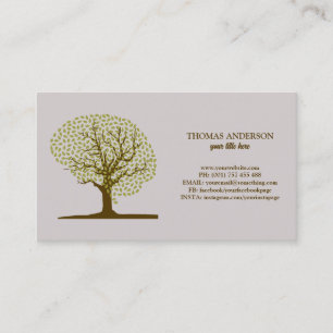 Carte De Visite Arbre de vie moderne Wellness Life Coach