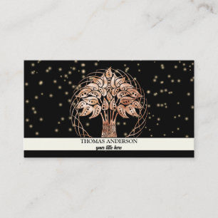 Carte De Visite Arbre de vie personnalisé moderne - Feuilles color