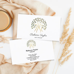 Carte De Visite arbre de vie thérapeute vie coach fitness santé