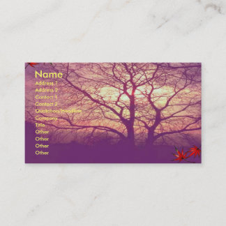 Carte De Visite Arbre d'hiver