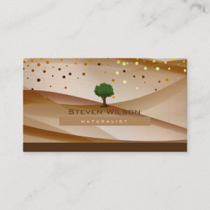 Carte De Visite Arbre élégant vert Nature Linge Jardin Paysage