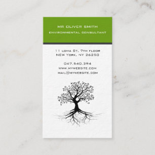 Carte de visite arbre et environnement