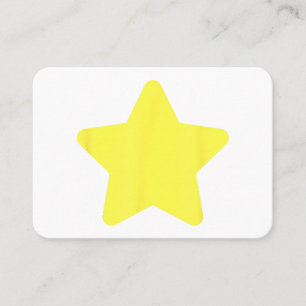 Carte De Visite Arbre étoile jaune Joyeux Noël