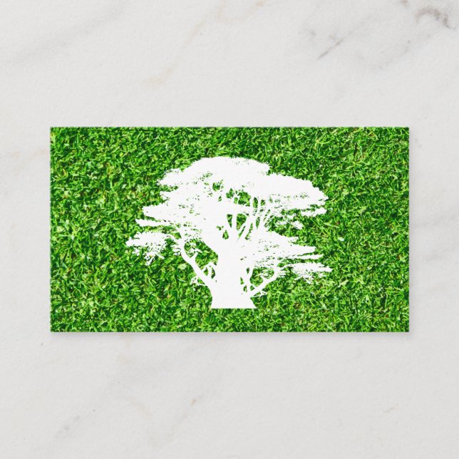 Carte De Visite Arbre | Herbe | Paysage (Devant)