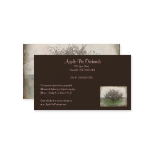 Carte De Visite Arbre pomme en fleurs