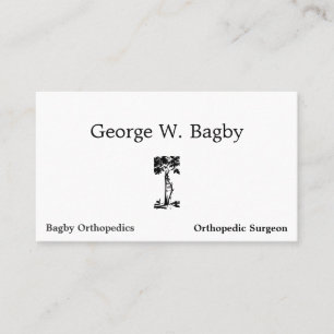 Carte De Visite Arbre tordu de chirurgie orthopédique