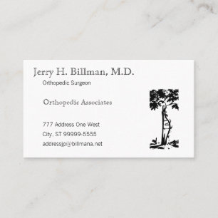 Carte De Visite Arbre tordu orthopédique