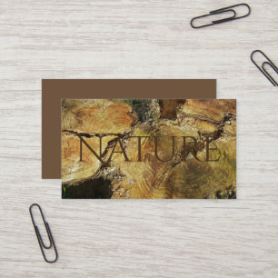 Carte De Visite Arbre Trunk Nature Photographie Bois Brown rustiqu