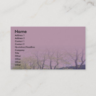 Carte De Visite Arbres