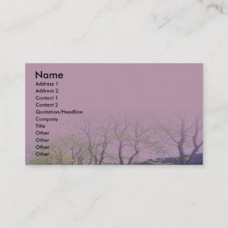 Carte De Visite Arbres