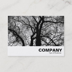 Carte De Visite Arbres à Contraste Élevé
