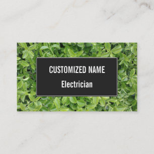 Carte De Visite Arbuste à haie verte Type Plante Photographie