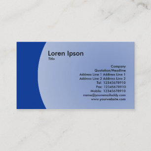 Carte De Visite Arc Design - Bleu foncé