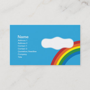 Carte De Visite Arc-en-ciel