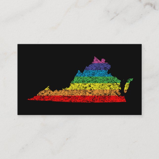 Carte De Visite arc-en-ciel de virginie (Devant)