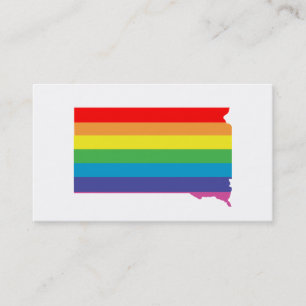 Carte De Visite arc-en-ciel du dakota du sud