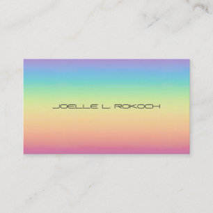 Carte De Visite Arc-en-ciel en pastel Ombre