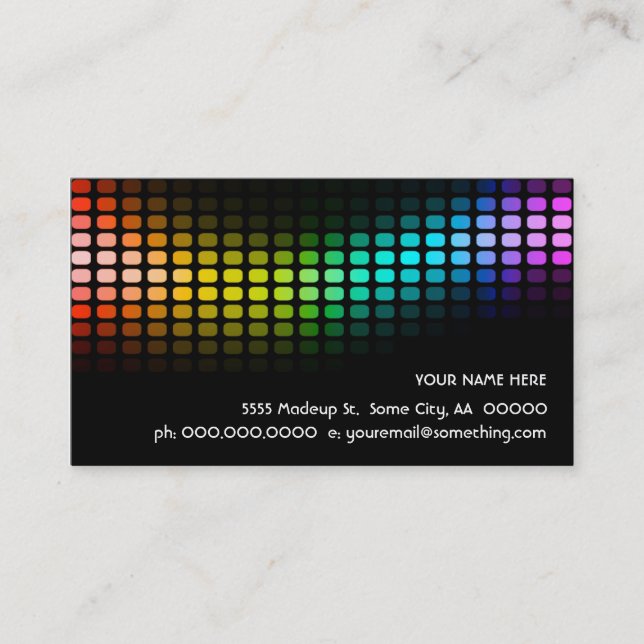 Carte De Visite arc-en-ciel musicmeterz. (Devant)