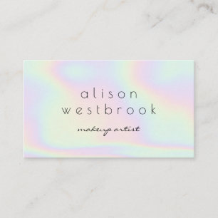 Carte De Visite Arc-en-ciel olographe moderne de gradient de